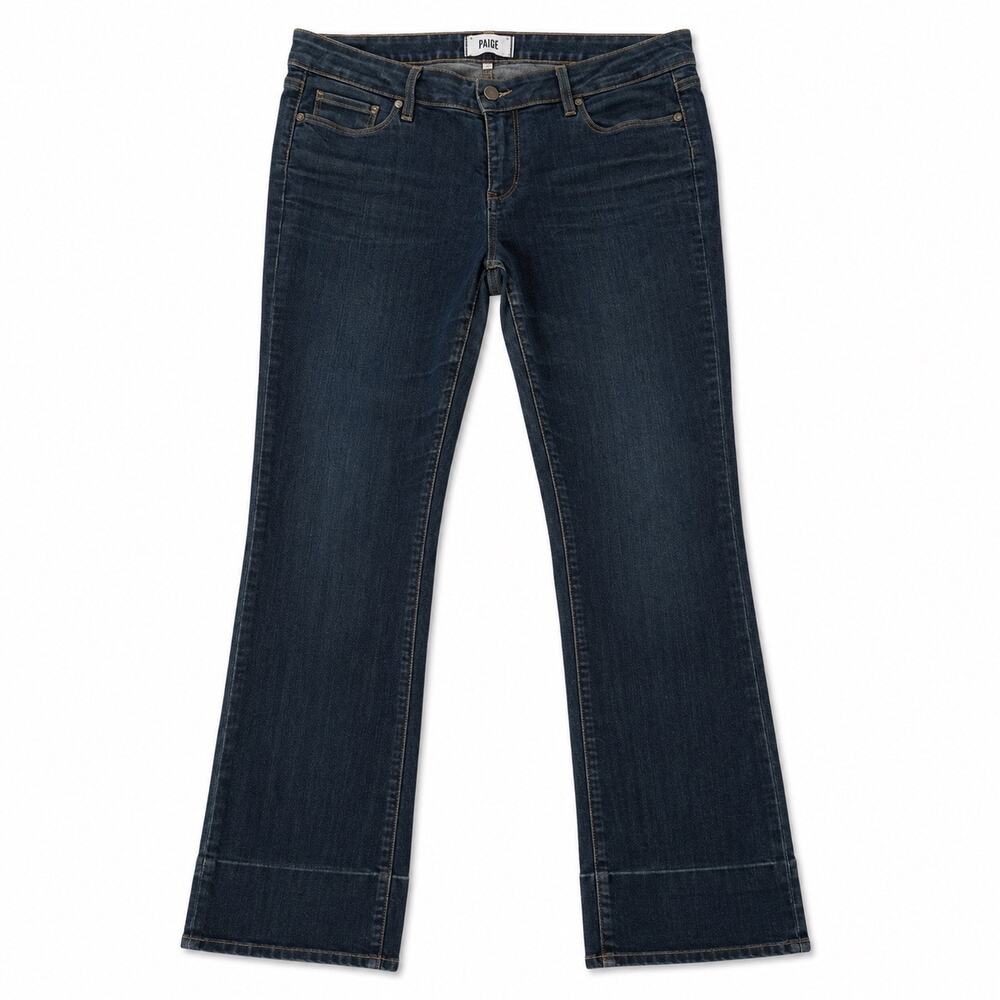 Paige bootcut Midrise jeans. Dark wash women’s 32